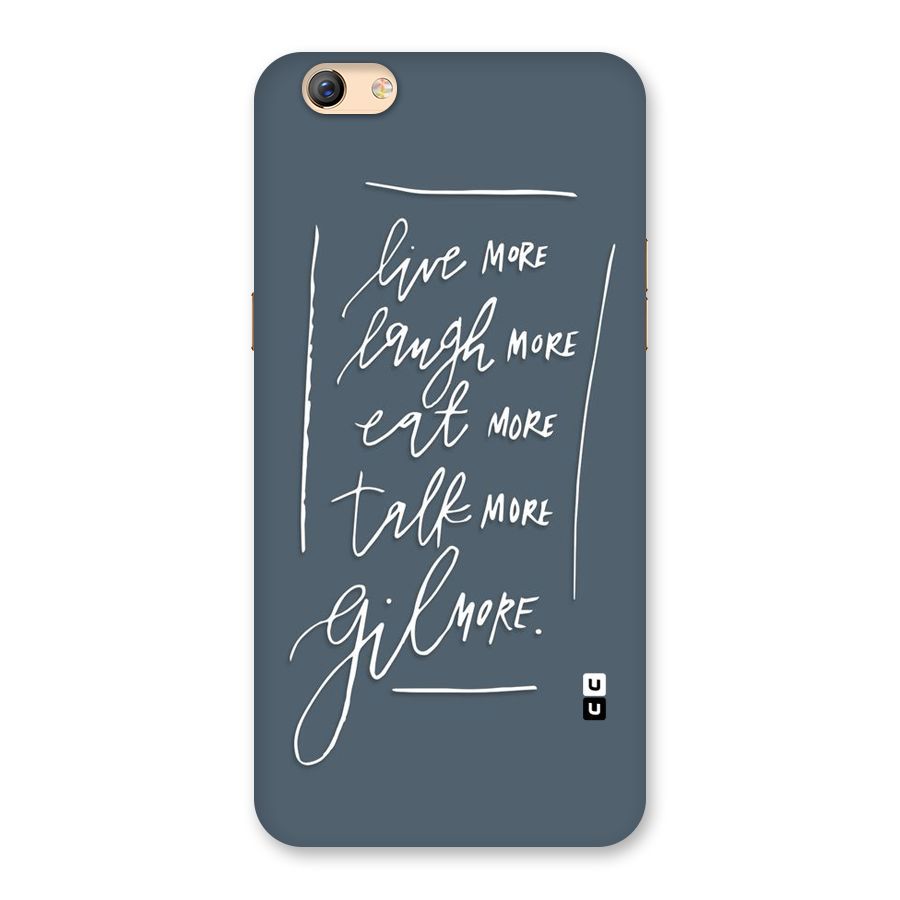 Live Laugh More Back Case for Oppo F3 Plus