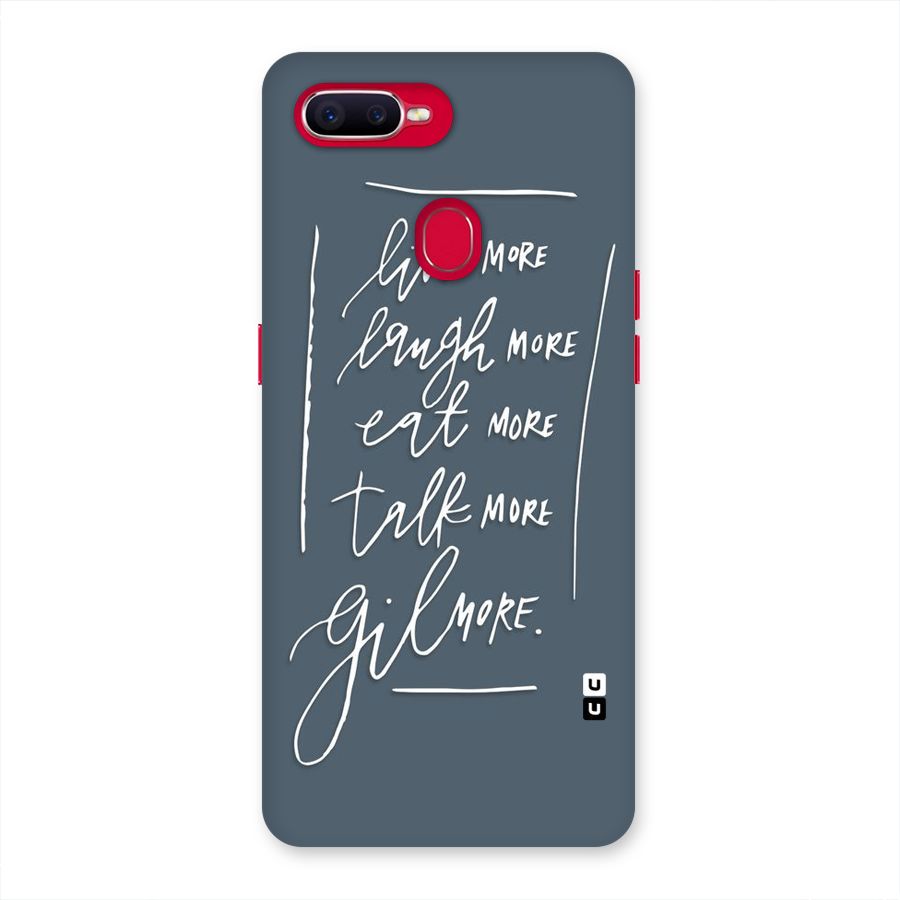 Live Laugh More Back Case for Oppo F9 Pro
