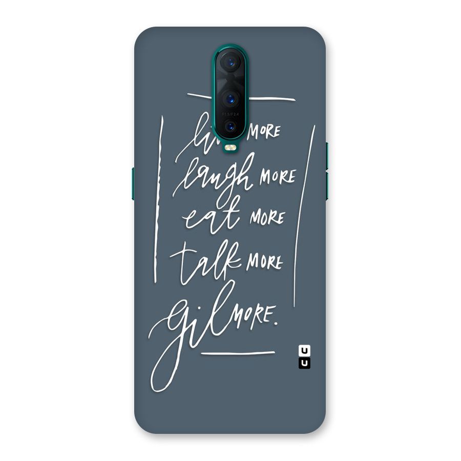 Live Laugh More Back Case for Oppo R17 Pro
