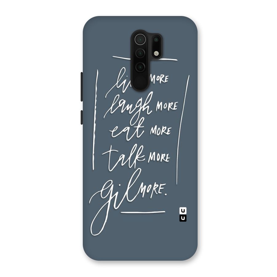 Live Laugh More Back Case for Poco M2