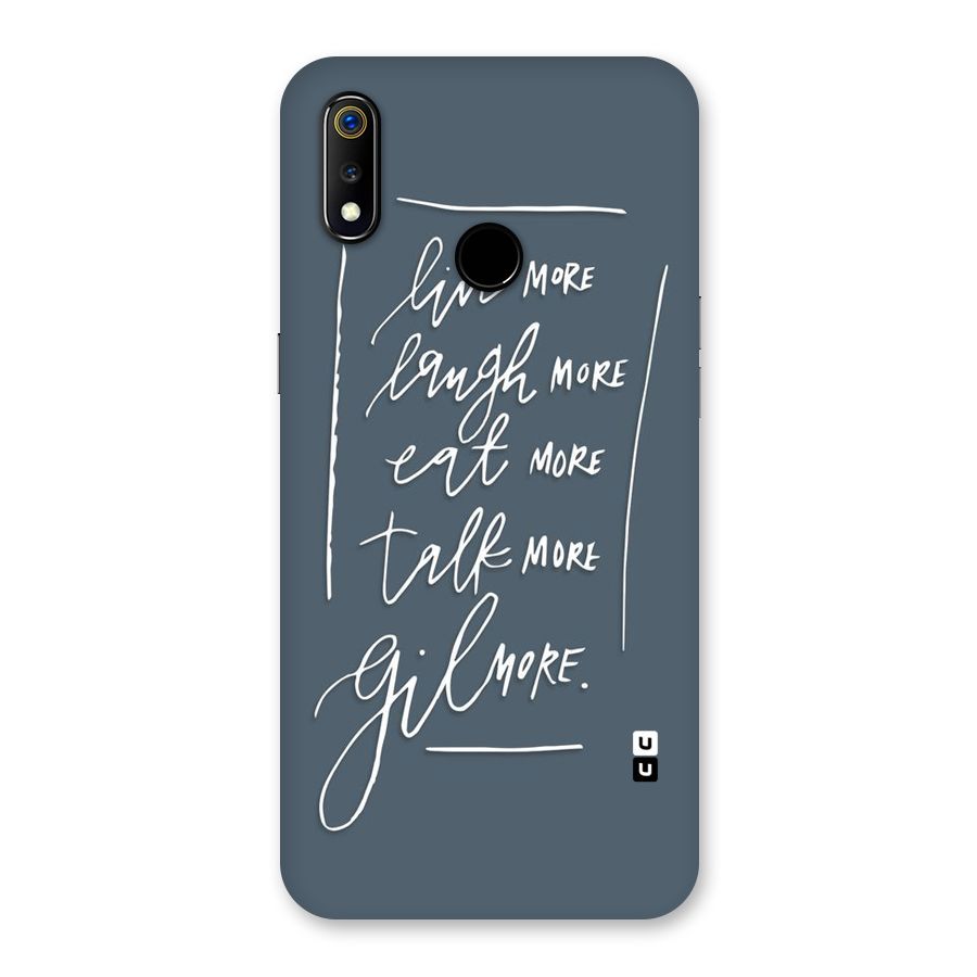 Live Laugh More Back Case for Realme 3