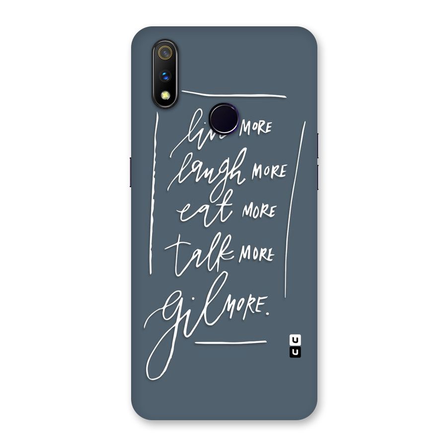 Live Laugh More Back Case for Realme 3 Pro