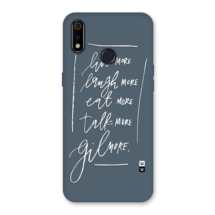 Live Laugh More Back Case for Realme 3i