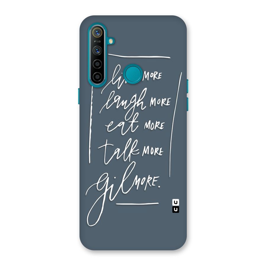 Live Laugh More Back Case for Realme 5i