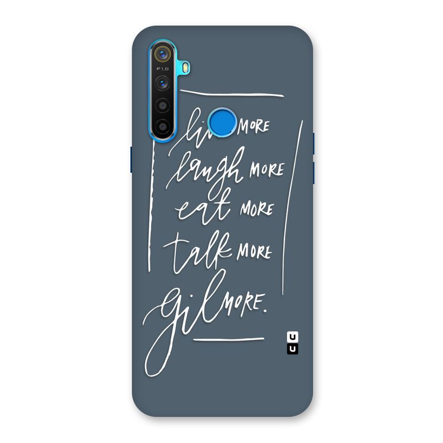 Live Laugh More Back Case for Realme 5s