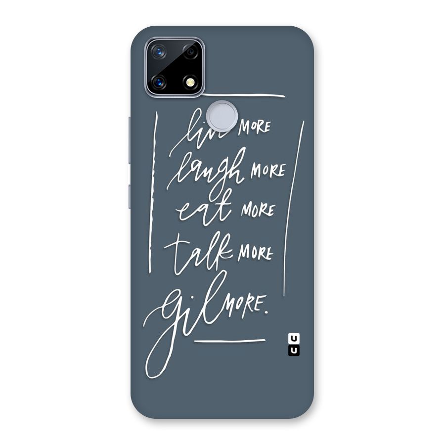 Live Laugh More Back Case for Realme Narzo 20