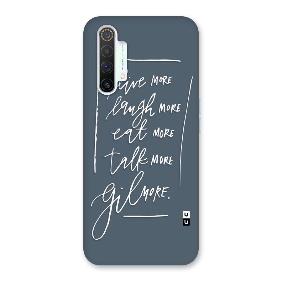Live Laugh More Back Case for Realme X3 SuperZoom