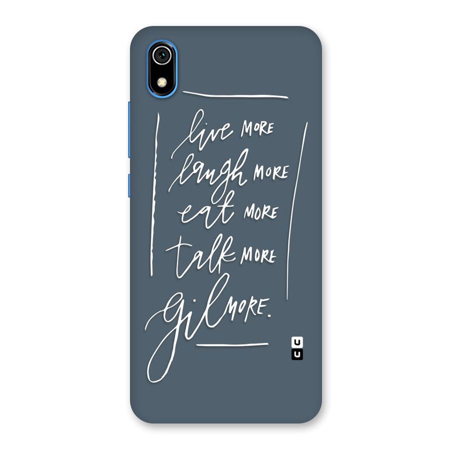Live Laugh More Back Case for Redmi 7A