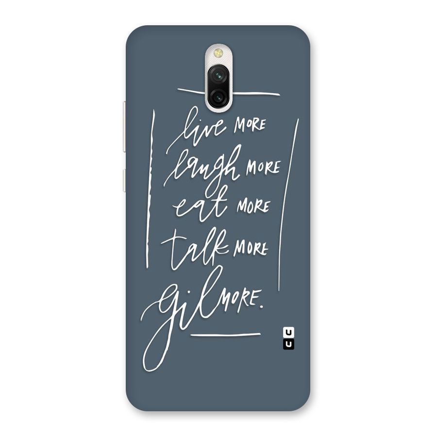 Live Laugh More Back Case for Redmi 8A Dual