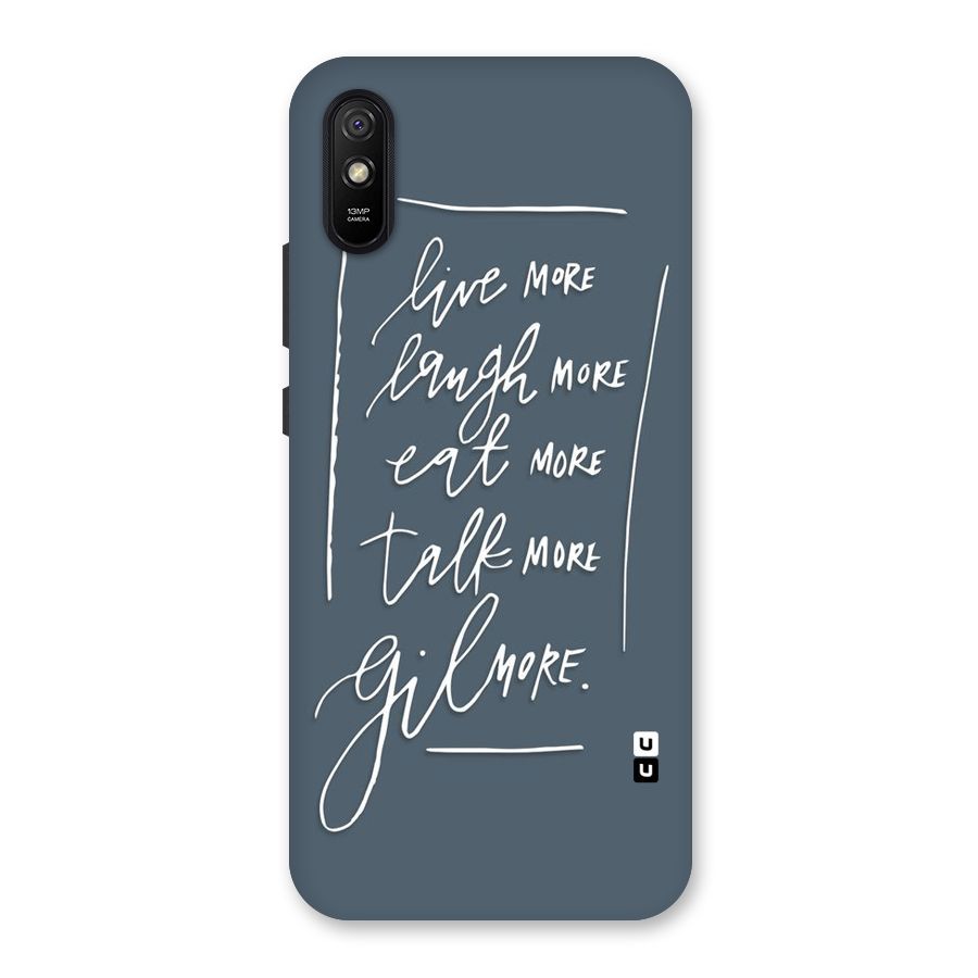 Live Laugh More Back Case for Redmi 9A