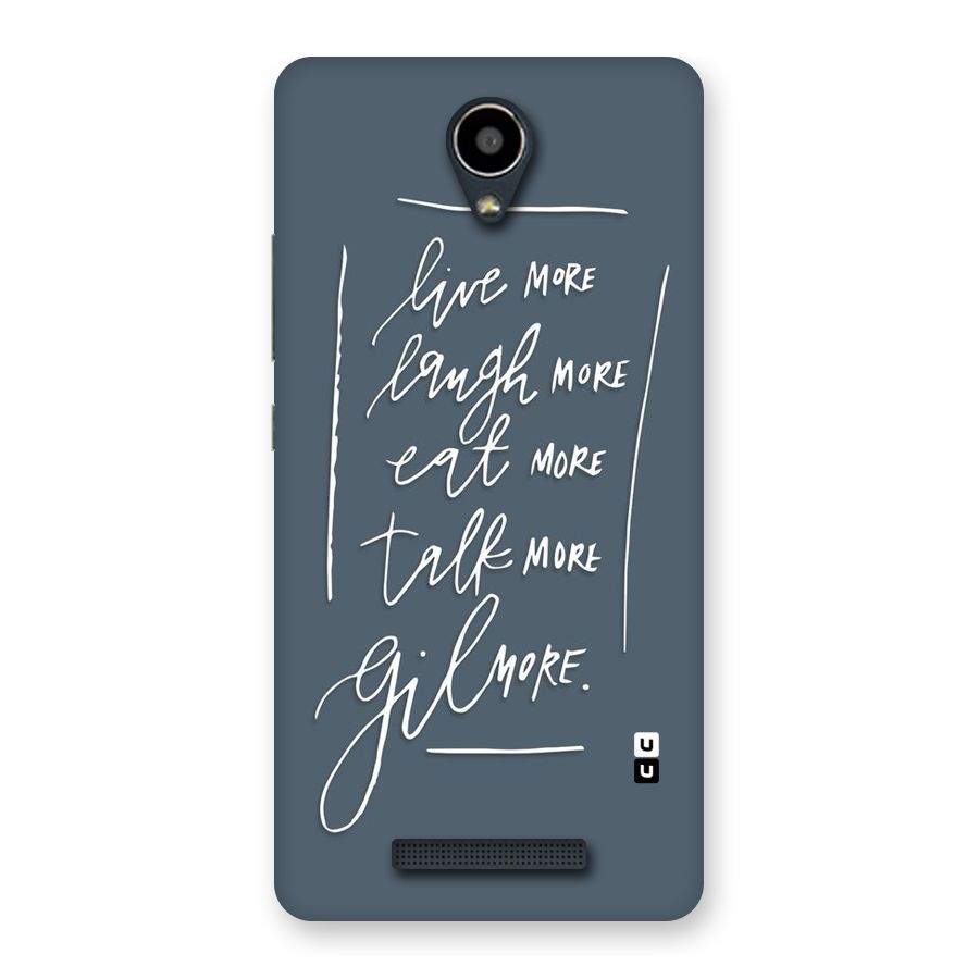 Live Laugh More Back Case for Redmi Note 2