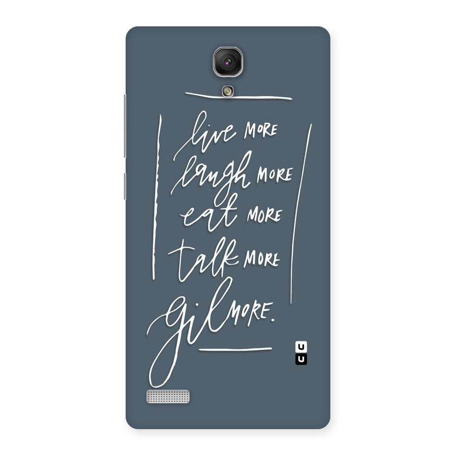 Live Laugh More Back Case for Redmi Note Prime