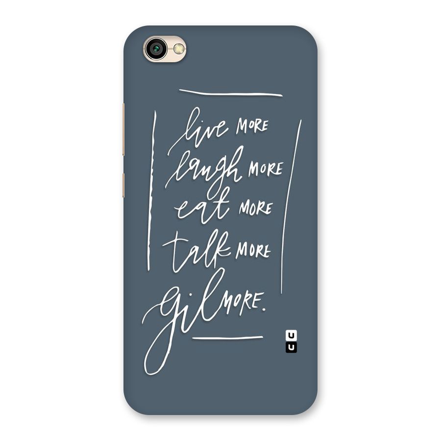 Live Laugh More Back Case for Redmi Y1 Lite