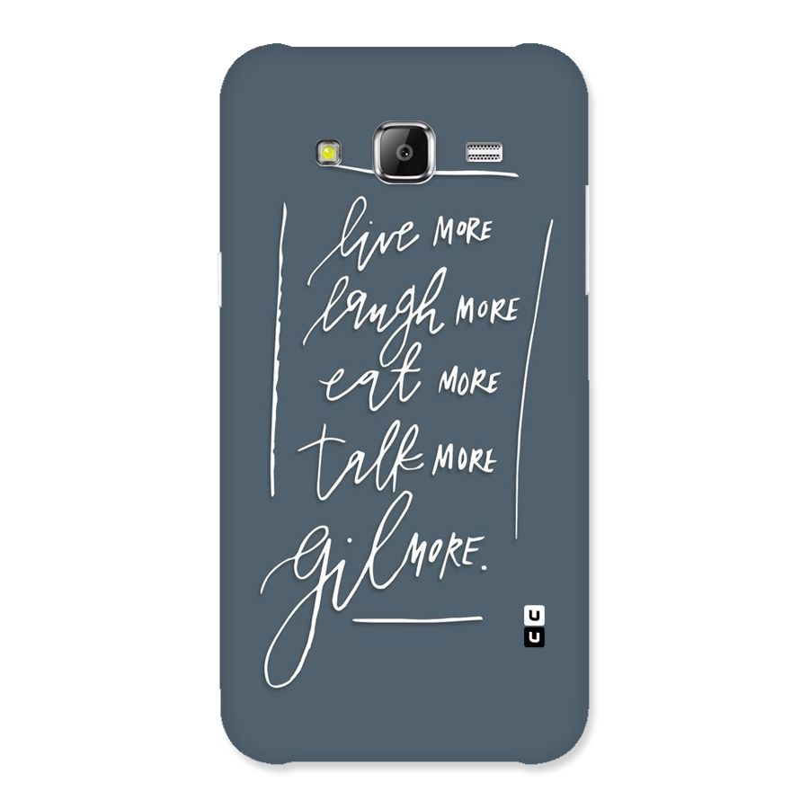 Live Laugh More Back Case for Samsung Galaxy J2 Prime