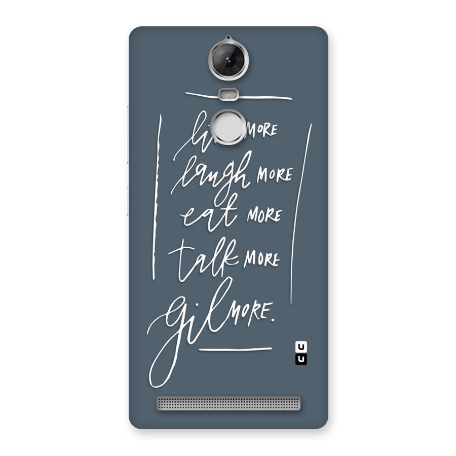 Live Laugh More Back Case for Vibe K5 Note