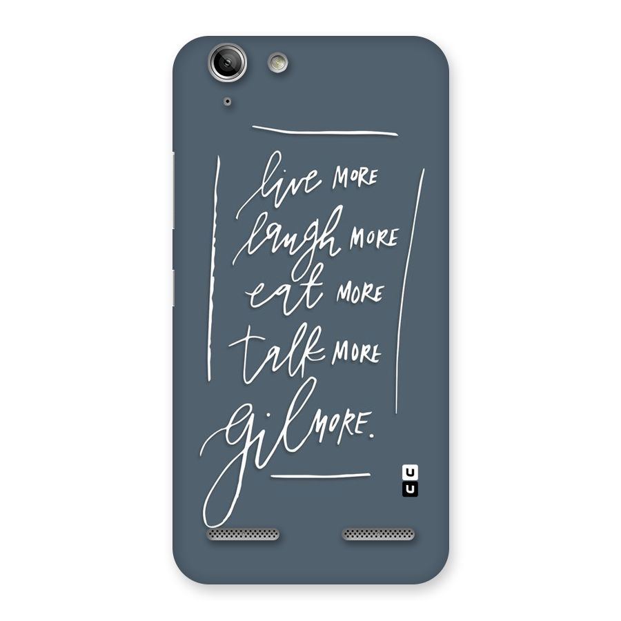 Live Laugh More Back Case for Vibe K5 Plus