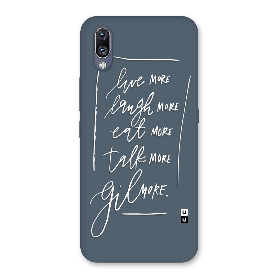 Live Laugh More Back Case for Vivo NEX