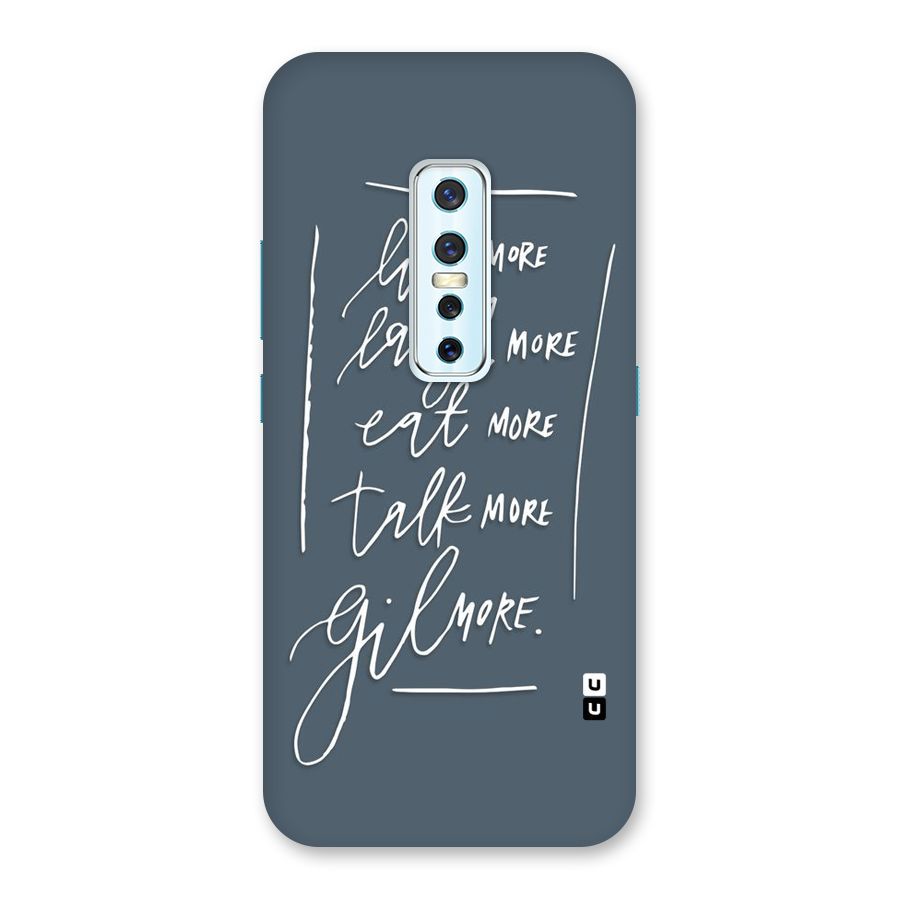 Live Laugh More Back Case for Vivo V17 Pro