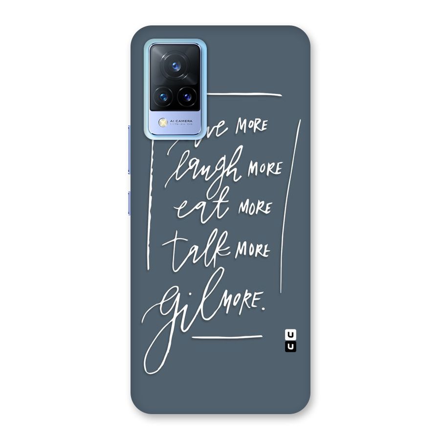 Live Laugh More Back Case for Vivo V21 5G