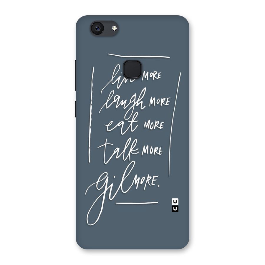 Live Laugh More Back Case for Vivo V7 Plus