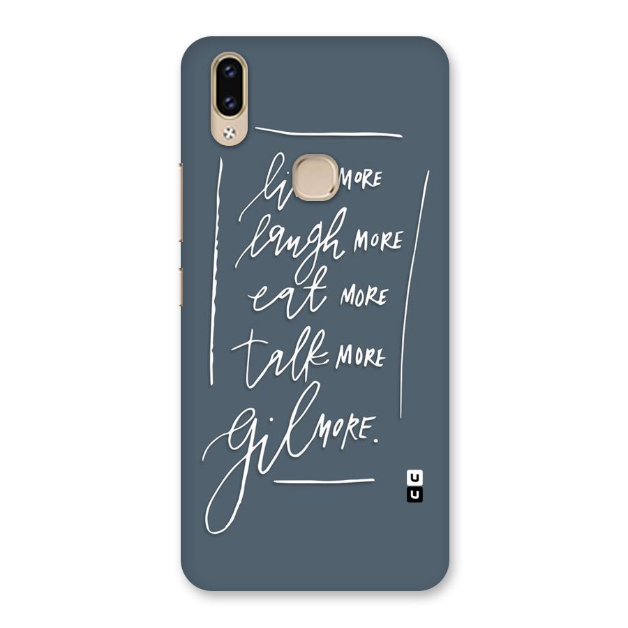 Live Laugh More Back Case for Vivo V9