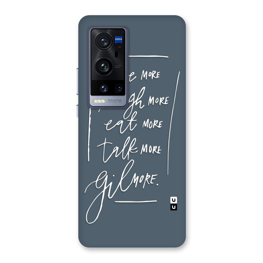 Live Laugh More Back Case for Vivo X60 Pro Plus