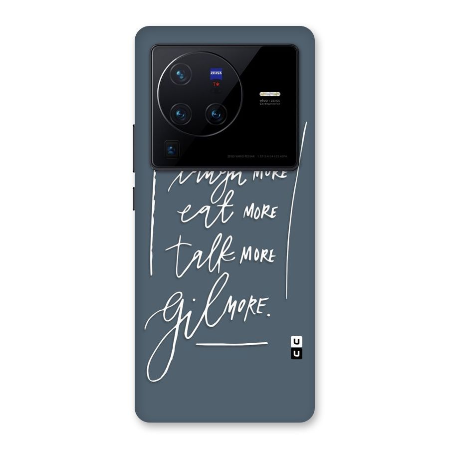 Live Laugh More Back Case for Vivo X80 Pro
