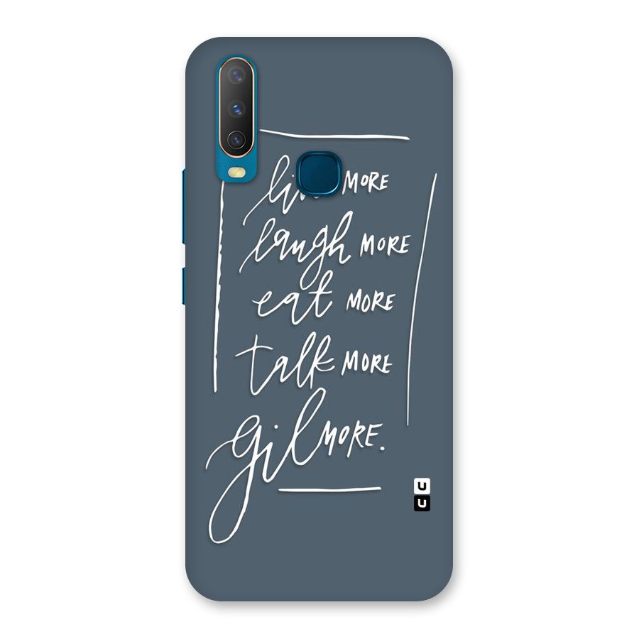 Live Laugh More Back Case for Vivo Y15