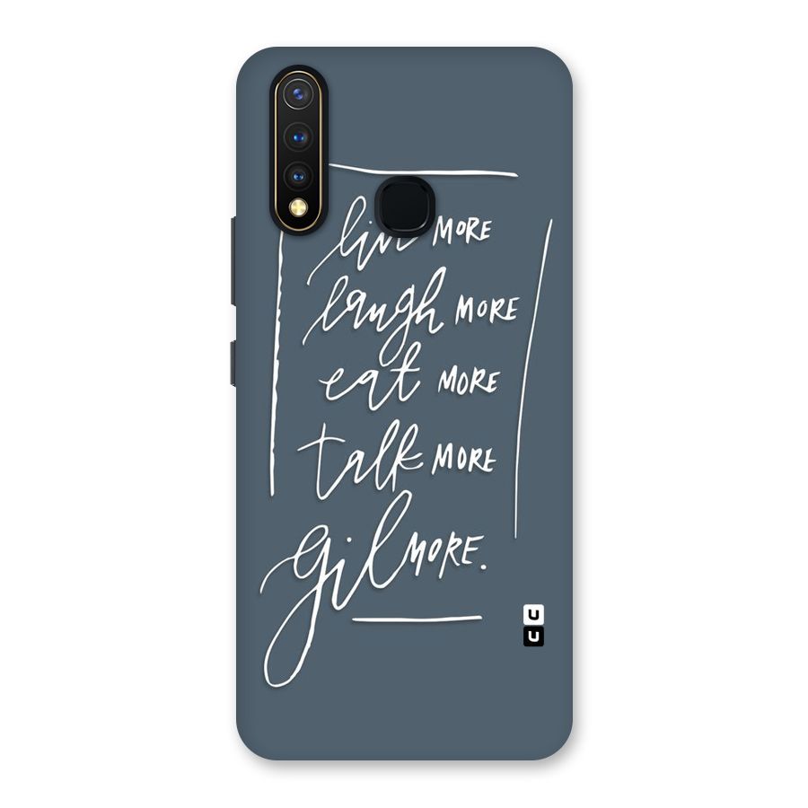 Live Laugh More Back Case for Vivo Y19