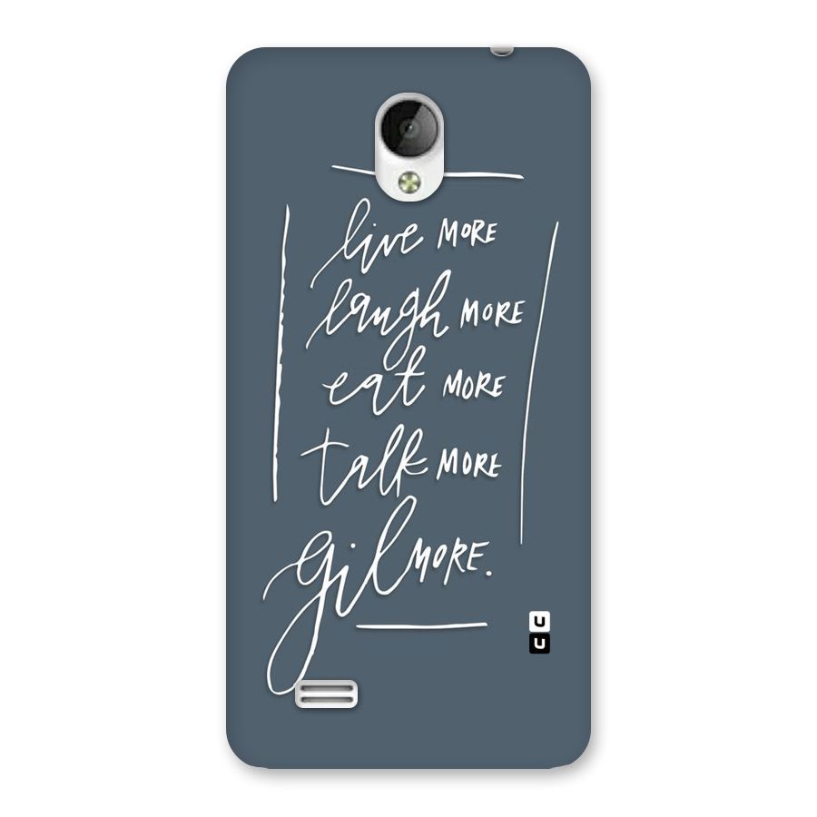 Live Laugh More Back Case for Vivo Y21