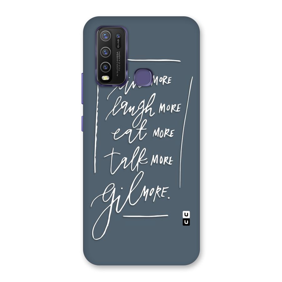 Live Laugh More Back Case for Vivo Y30
