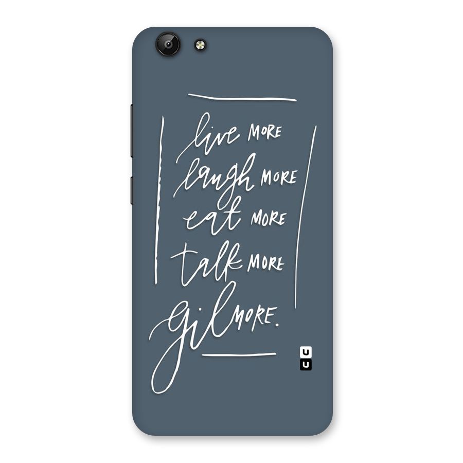 Live Laugh More Back Case for Vivo Y69