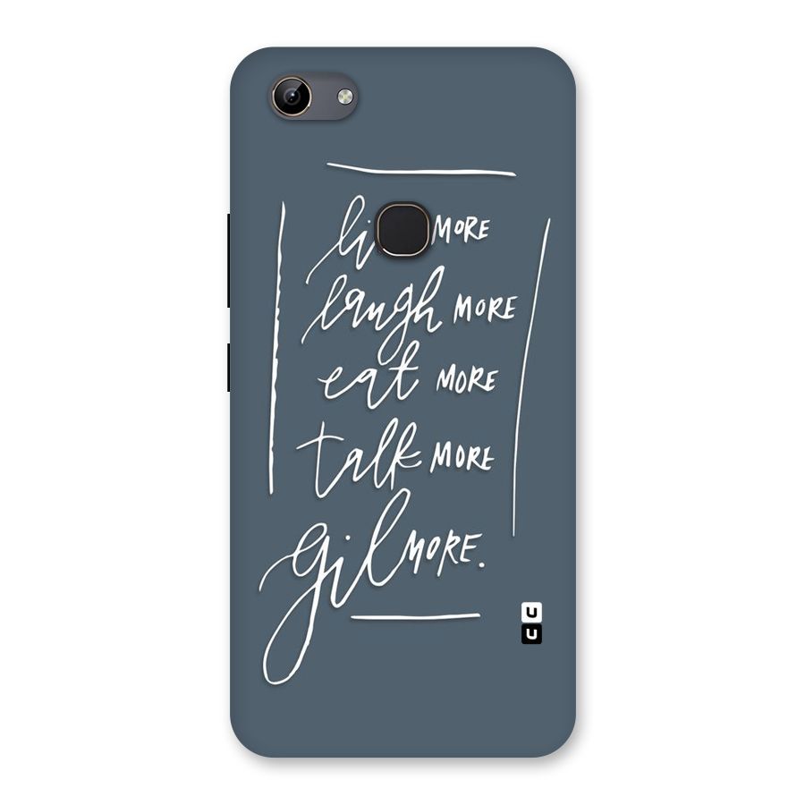 Live Laugh More Back Case for Vivo Y81