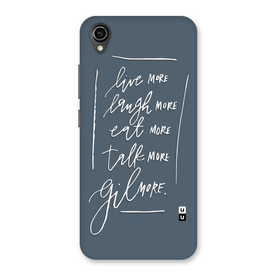 Live Laugh More Back Case for Vivo Y90
