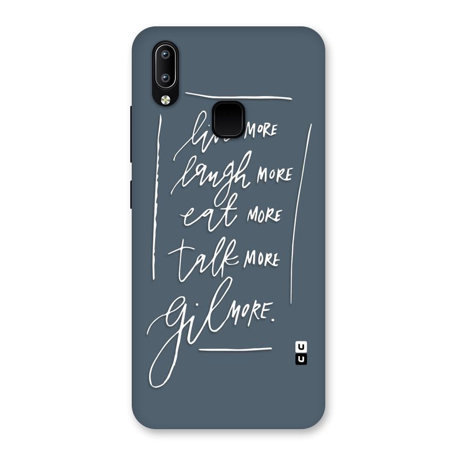 Live Laugh More Back Case for Vivo Y93