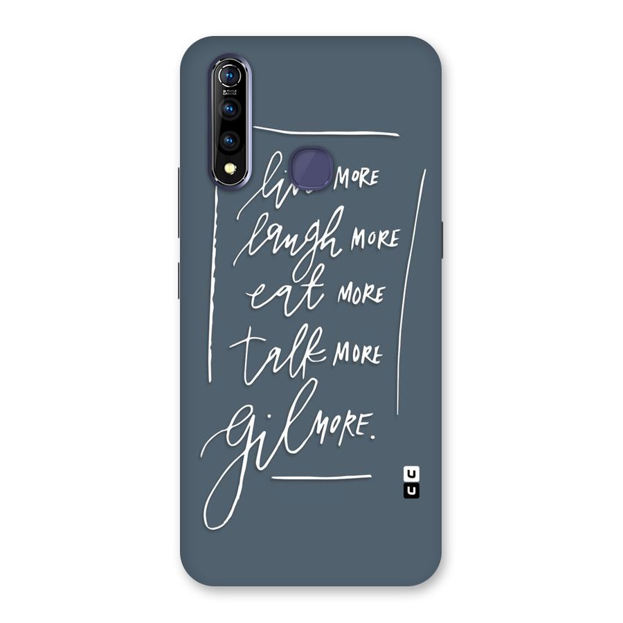 Live Laugh More Back Case for Vivo Z1 Pro