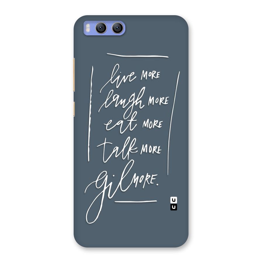 Live Laugh More Back Case for Xiaomi Mi 6