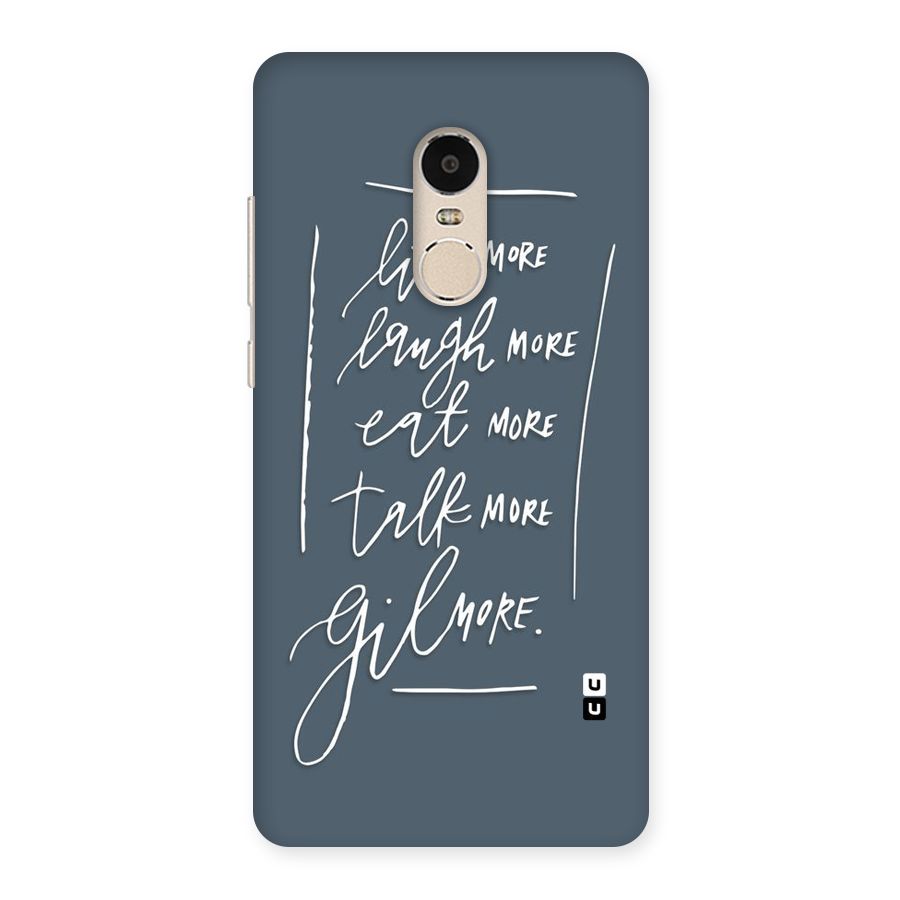 Live Laugh More Back Case for Xiaomi Redmi Note 4