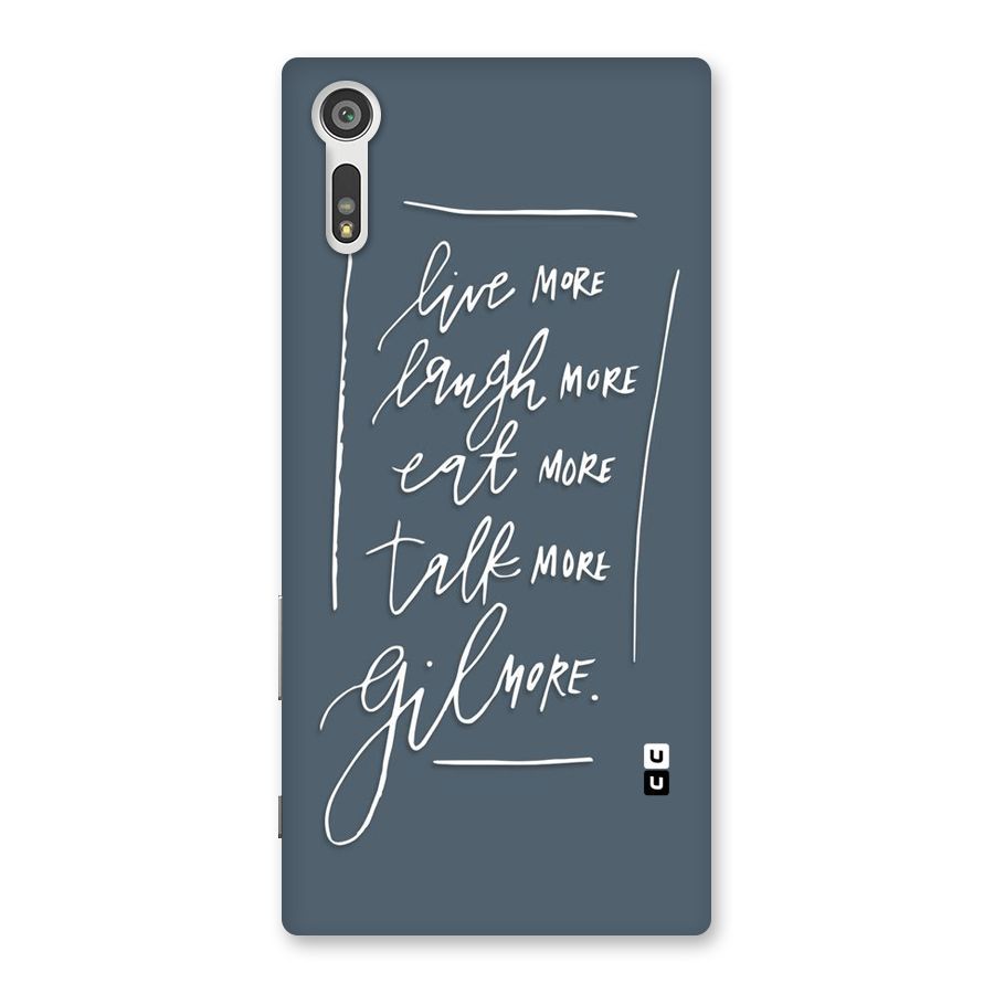 Live Laugh More Back Case for Xperia XZ