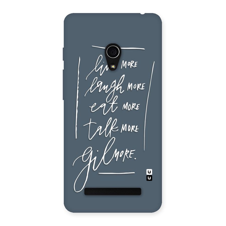 Live Laugh More Back Case for Zenfone 5