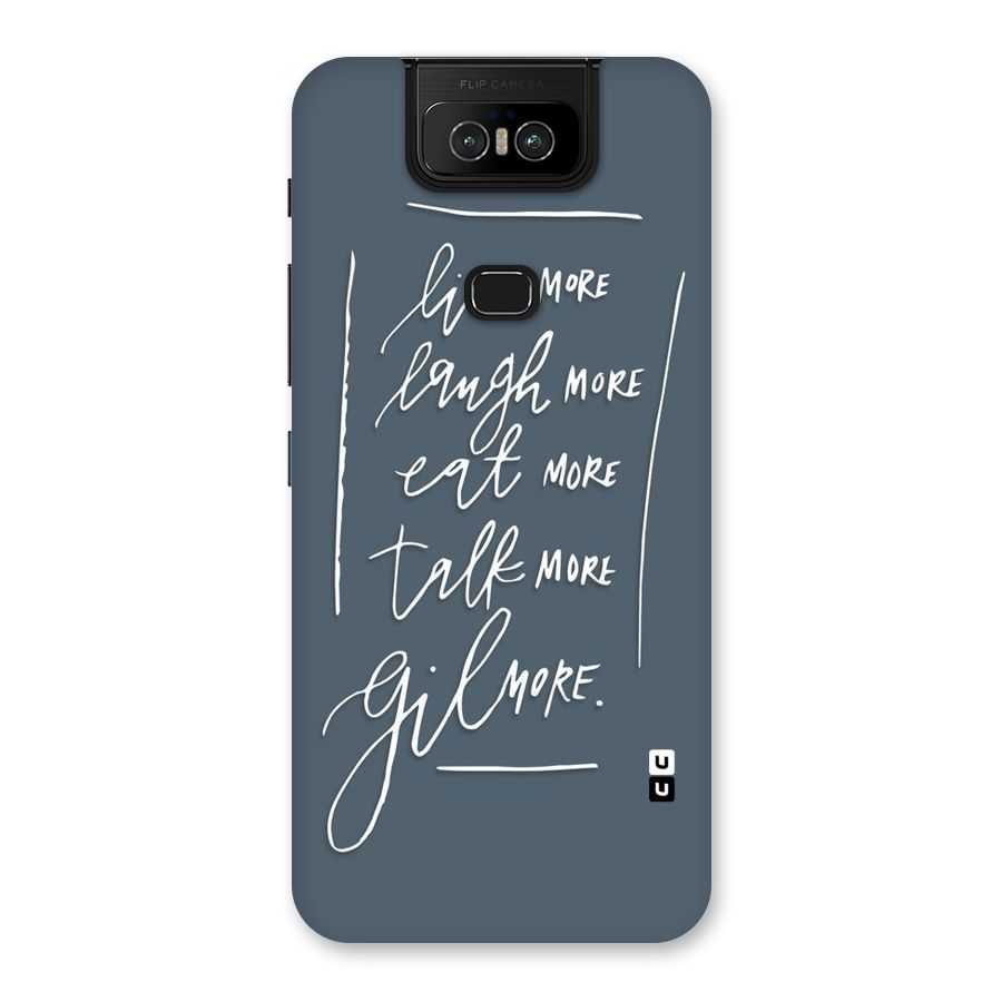 Live Laugh More Back Case for Zenfone 6z