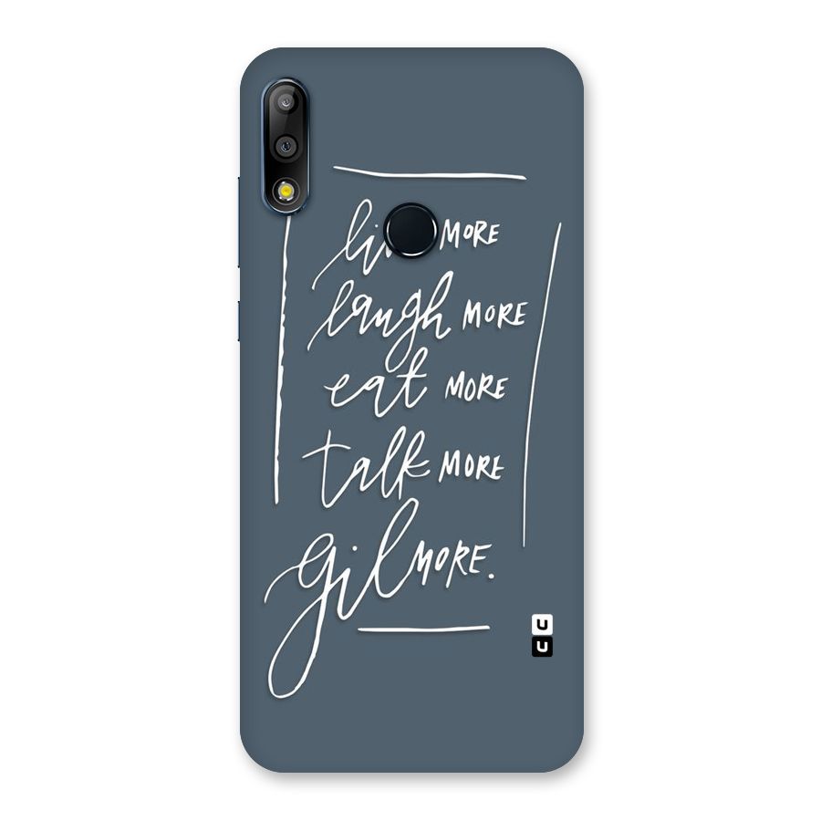 Live Laugh More Back Case for Zenfone Max Pro M2