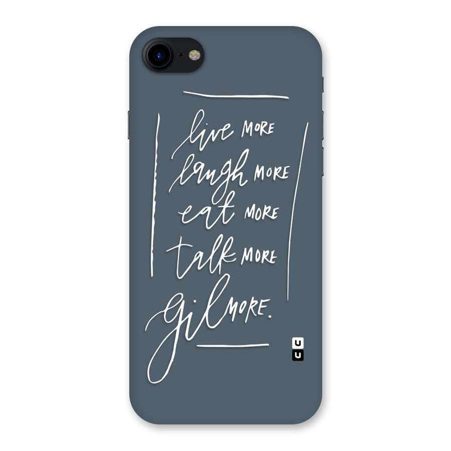 Live Laugh More Back Case for iPhone SE 2020
