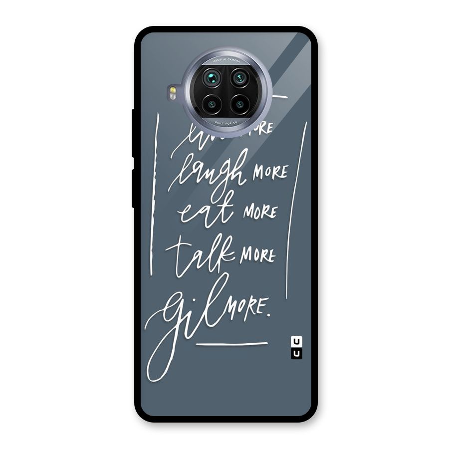 Live Laugh More Glass Back Case for Mi 10i