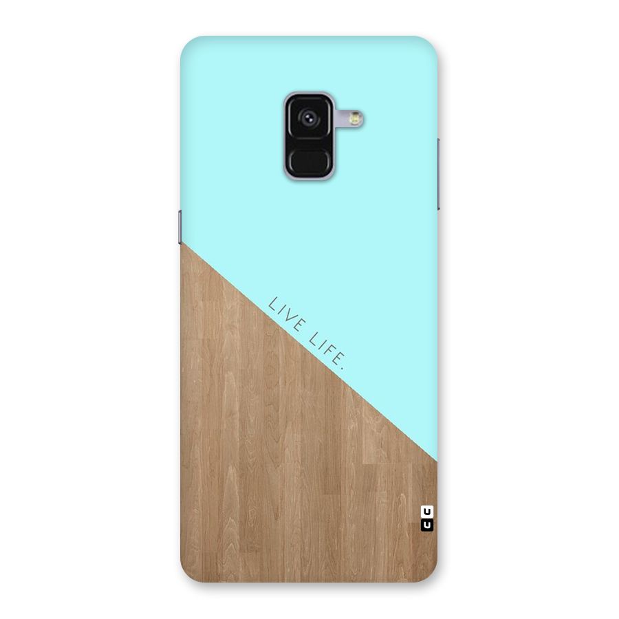 Live Life Back Case for Galaxy A8 Plus