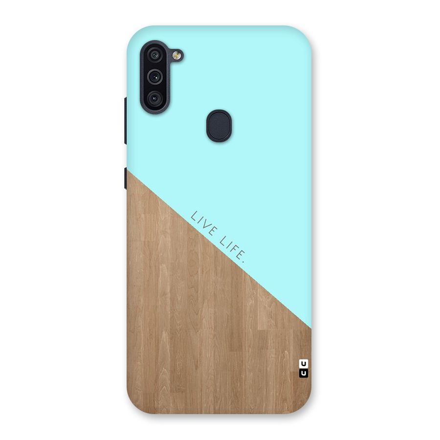 Live Life Back Case for Galaxy M11