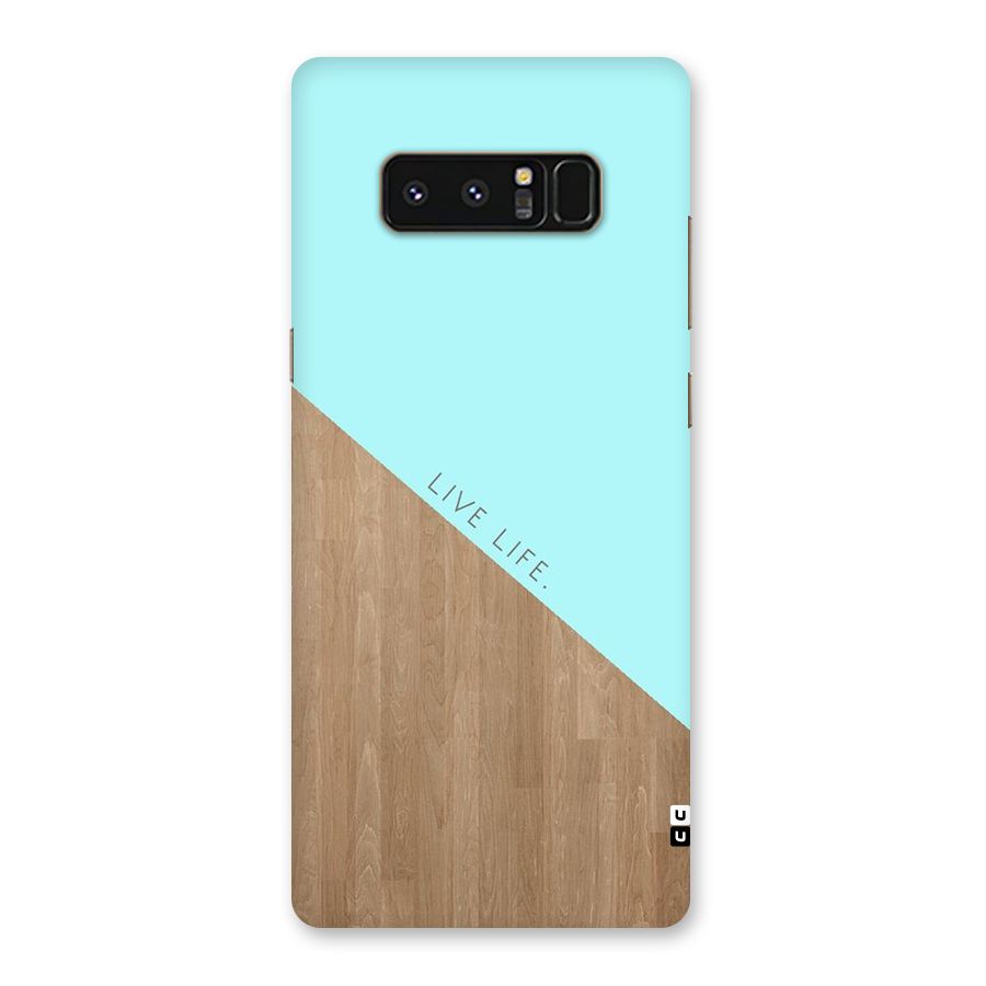 Live Life Back Case for Galaxy Note 8