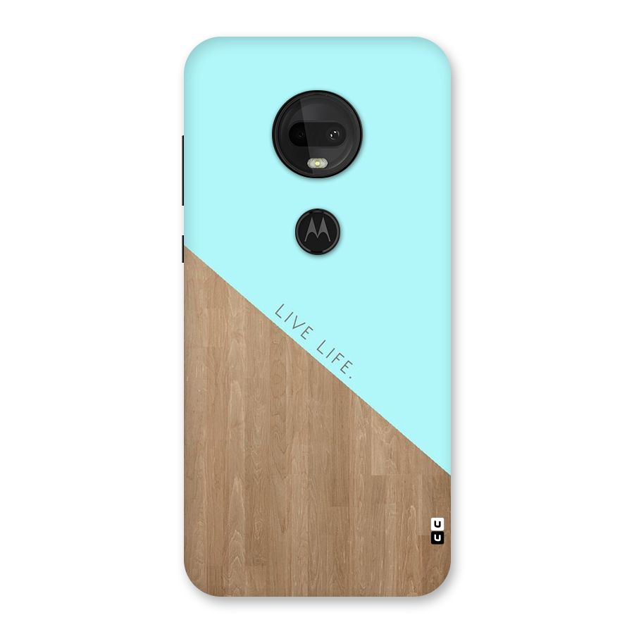 Live Life Back Case for Moto G7