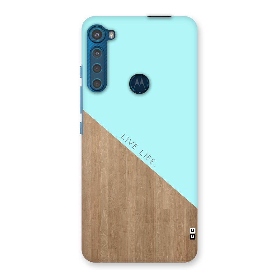 Live Life Back Case for Motorola One Fusion Plus