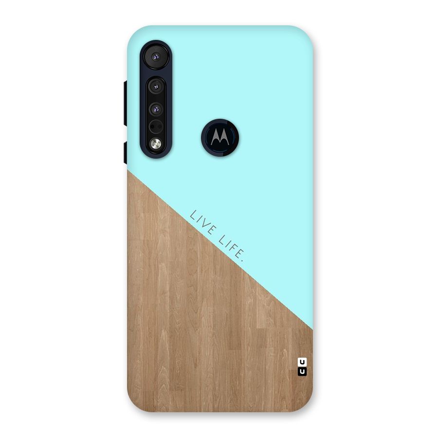 Live Life Back Case for Motorola One Macro